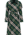 Burberry kensington trench coat with check pattern