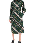 Burberry kensington trench coat with check pattern