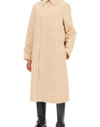 Burberry houndstooth patterned car coat