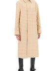 Burberry houndstooth patterned car coat