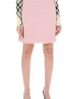 Burberry textured wool mini kilt skirt