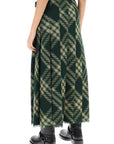 Burberry maxi kilt with check pattern