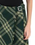 Burberry maxi kilt with check pattern