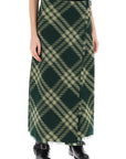 Burberry maxi kilt with check pattern