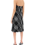 Burberry midi dress with check pattern