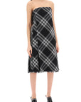 Burberry midi dress with check pattern