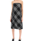 Burberry midi dress with check pattern