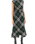 Burberry ered wool midi dress