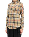 Burberry lapwing button-down shirt with vintage check pattern