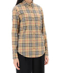 Burberry lapwing button-down shirt with vintage check pattern