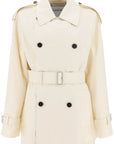 Burberry short cotton gabardine trench coat