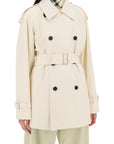 Burberry short cotton gabardine trench coat