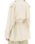 Burberry short cotton gabardine trench coat