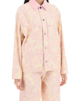 Burberry "canvas workwear jacket with rose print