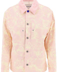 Burberry "canvas workwear jacket with rose print