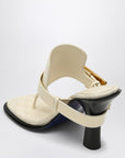 Burberry Light beige leather Bay sandals