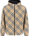 Burberry reversible check hooded jacket with