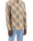 Burberry ered cotton long-sleeved shirt