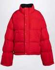 Balenciaga Reversible red and black down jacket in technical twill