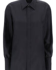 Burberry long-sleeved silk shirt