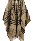 Burberry ered cape in wool and cashmere by cate