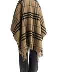 Burberry ered cape in wool and cashmere by cate