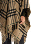 Burberry ered cape in wool and cashmere by cate