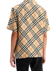 Burberry ered silk short-sleeved shirt