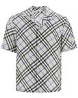 Burberry ered silk short-sleeved shirt