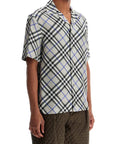 Burberry ered silk short-sleeved shirt