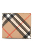 Burberry book wallet in coated canvas bi-fold design