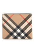 Burberry book wallet in coated canvas bi-fold design