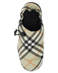 Burberry nylon check mules pillow for