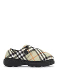 Burberry nylon check mules pillow for