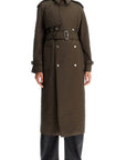 Burberry long quilted trench coat