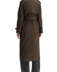 Burberry long quilted trench coat