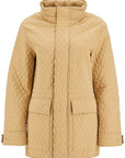 Burberry quilted jacket with removable hood