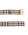 Burberry ered belt in coated canvas with tb logo