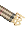 Burberry ered belt in coated canvas with tb logo