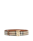 Burberry ered belt in coated canvas with tb logo