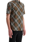 Burberry ered cotton short-sleeved shirt