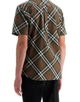 Burberry ered cotton short-sleeved shirt