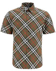 Burberry ered cotton short-sleeved shirt