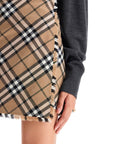 burberry check skirt with