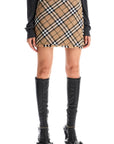 burberry check skirt with