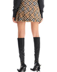 burberry check skirt with