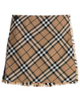 burberry check skirt with