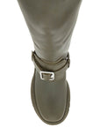 Burberry equestrian-style leather riding boots