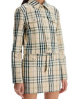 Burberry cropped checkered jacket for