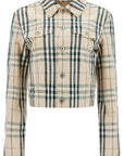 Burberry cropped checkered jacket for